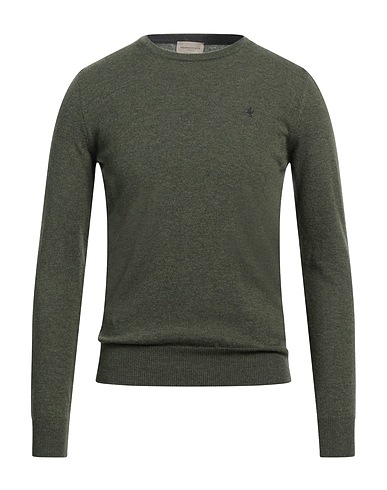 BROOKSFIELD Pullover Vert militaire 100% Laine vierge
