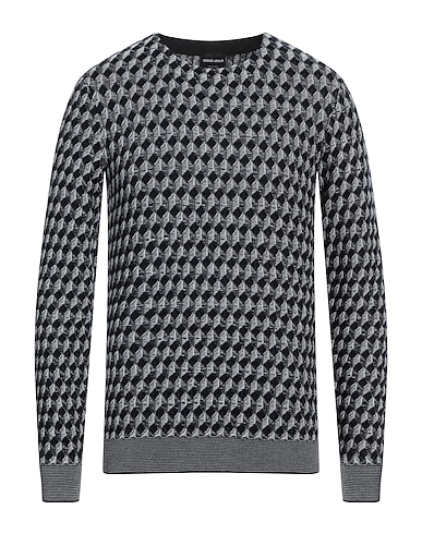 GIORGIO ARMANI Sweater Midnight blue 100% Virgin Wool