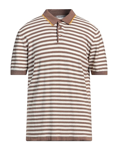 GREY DANIELE ALESSANDRINI Sweater Brown 50% Acrylic, 50% Cotton