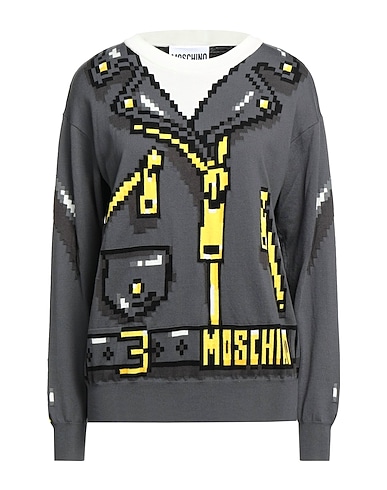 MOSCHINO Jumper Grey 100% Cotton