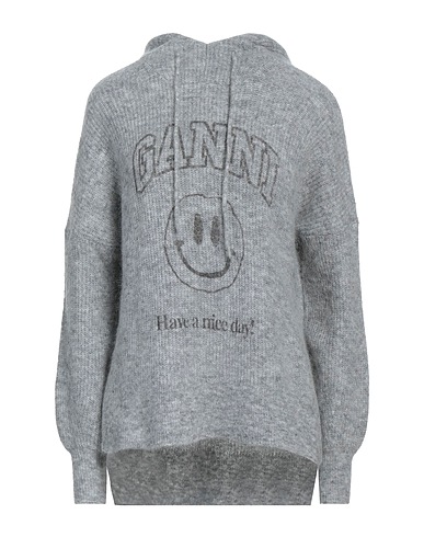 GANNI Sweater Grey 34% Mohair wool, 34% Wool, 27% Polyamide, 5% Elastane