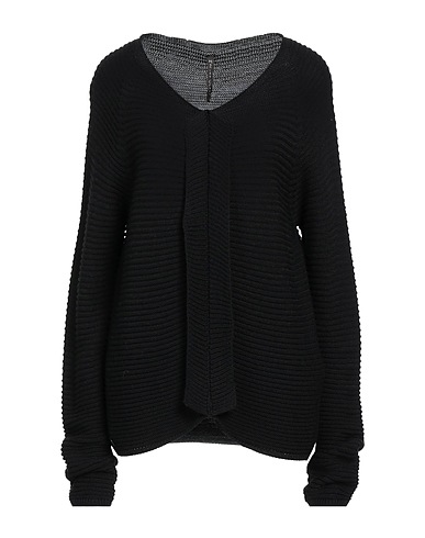 MANILA GRACE Pullover Schwarz 50% Acryl, 50% Wolle