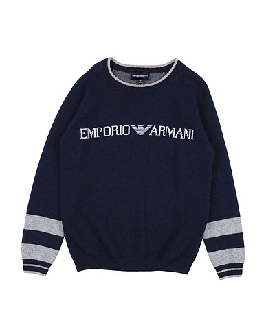 EMPORIO ARMANI Jumper Midnight blue 35% Viscose, 23% Cotton, 19% Polyamide, 19% Wool, 4% Cashmere