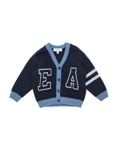 EMPORIO ARMANI Cardigan Midnight blue 35% Polyamide, 30% Wool, 30% Viscose, 5% Cashmere