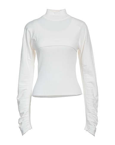 ACTITUDE by TWINSET Polo neck White 62% Viscose, 38% Polyester