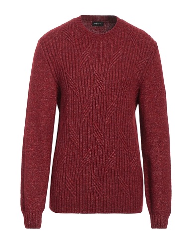 HERITAGE Sweater Burgundy 44% Cotton, 22% Acrylic, 17% Wool, 17% Alpaca wool