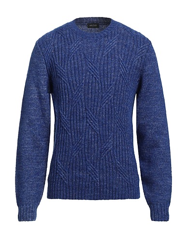 HERITAGE Jumper Midnight blue 44% Cotton, 22% Acrylic, 17% Wool, 17% Alpaca wool