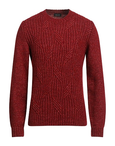 HERITAGE Pullover Mattone 44% Cotone, 22% Acrilico, 17% Lana, 17% Lana di alpaca