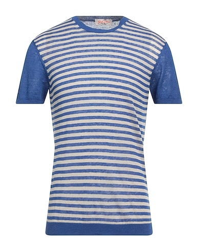 GABARDINE Pullover Blu notte 90% Lino, 10% Poliammide