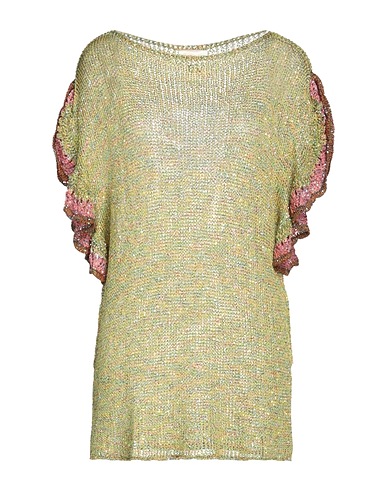 SEMICOUTURE Jumper Light green 55% Polyamide, 45% Polyester, Viscose