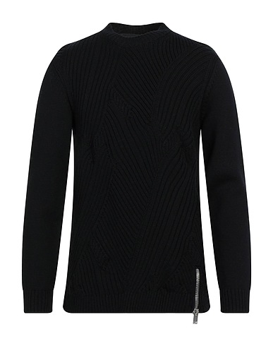 LES HOMMES Sweater Black 100% Virgin Wool