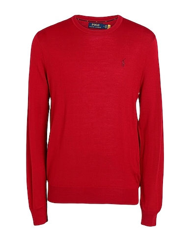 POLO RALPH LAUREN Sweater Red 100% Merino Wool