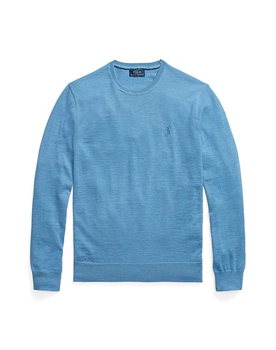 POLO RALPH LAUREN Sweater Light blue 100% Merino Wool