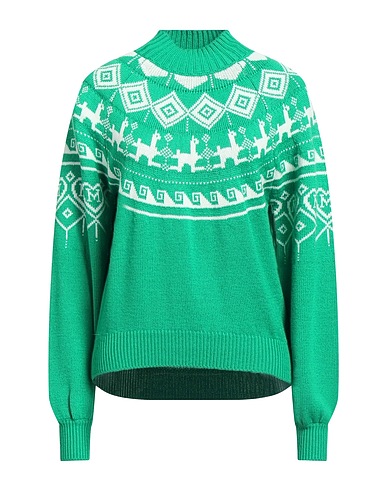 MAJE Polo neck Green 51% Acrylic, 49% Wool