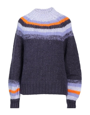 MAJE Polo neck Purple 39% Acrylic, 33% Polyamide, 28% Mohair wool