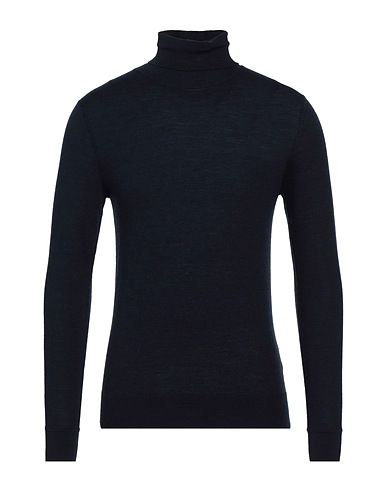GREY DANIELE ALESSANDRINI Turtleneck Midnight blue 100% Wool
