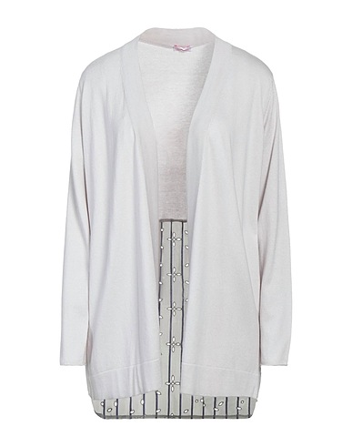 ROSSOPURO Cardigan Light grey 75% Silk, 25% Cotton