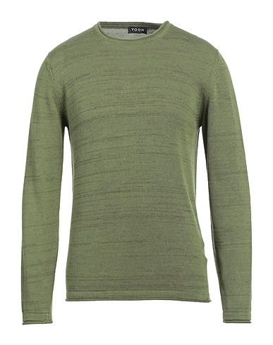YOON Pullover Verde militare 70% Cotone, 30% Lino
