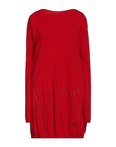 LIVIANA CONTI Jumper Red 100% Virgin Wool, Polyester