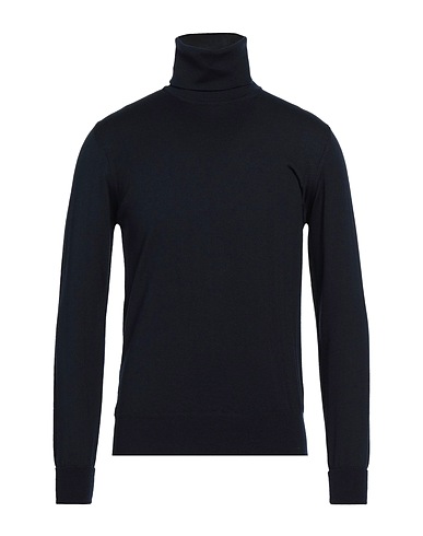 ALPHA STUDIO Polo neck Midnight blue 100% Merino Wool
