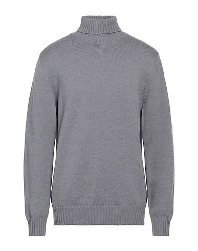 ALPHA STUDIO Rollkragenpullover Grau 100% Merinowolle