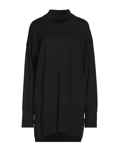 ALPHA STUDIO Turtleneck Black 100% Merino Wool