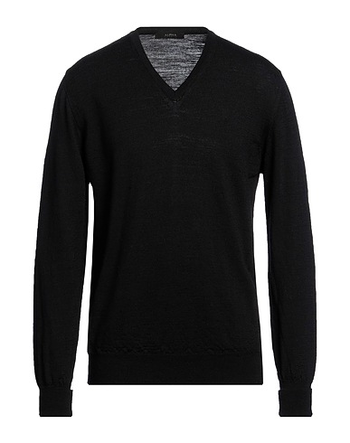 ALPHA STUDIO Pullover Schwarz 75% Wolle, 25% Acryl