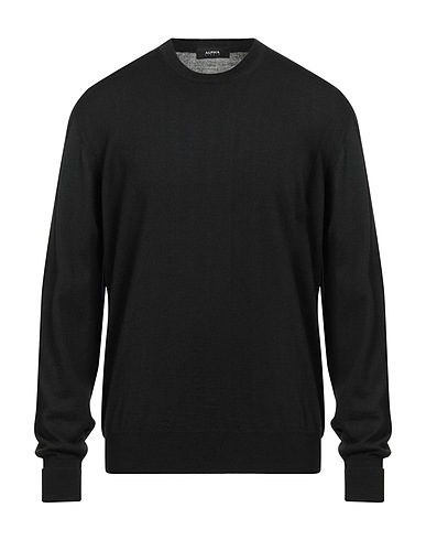 ALPHA STUDIO Sweater Black 100% Merino Wool