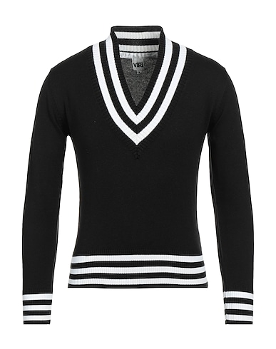 EMPORIUM VIRI Pullover Nero 100% Cotone