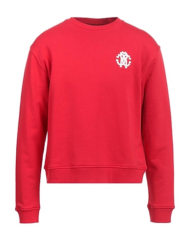 ROBERTO CAVALLI Sweatshirt Rot 100% Baumwolle