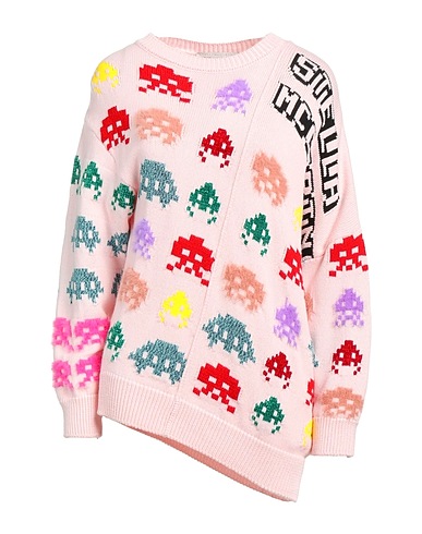 STELLA McCARTNEY Jumper Pink 50% Cotton, 37% Wool, 5% Polyamide, 4% Viscose, 4% Synthetic fibers