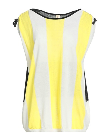 FERRANTE Sleeveless sweater GIALLO 100% Cotton