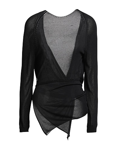 MANILA GRACE Cardigan Black 70% Viscose, 30% Cotton