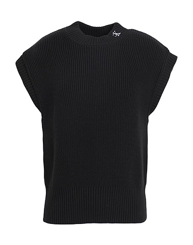 CALVIN KLEIN JEANS Jumper Black 96% Cotton, 3% Polyamide, 1% Elastane