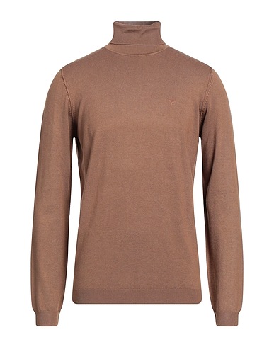 FRED MELLO Rollkragenpullover Kamel 70% Viskose, 30% Polyamid