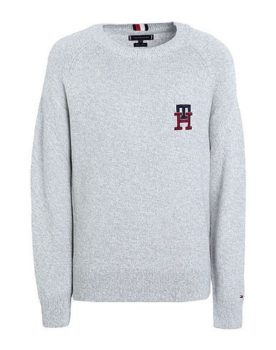 TOMMY HILFIGER Sweater Light grey 100% Cotton
