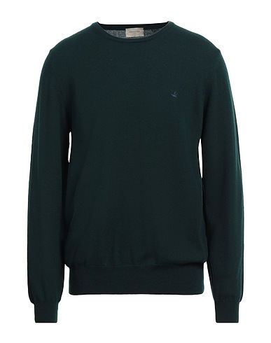 BROOKSFIELD Jumper Dark green 100% Virgin Wool