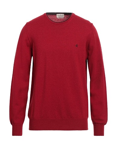 BROOKSFIELD Jumper Brick red 100% Virgin Wool