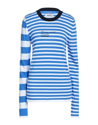 CIRCUS HOTEL Jumper Azure 100% Cotton
