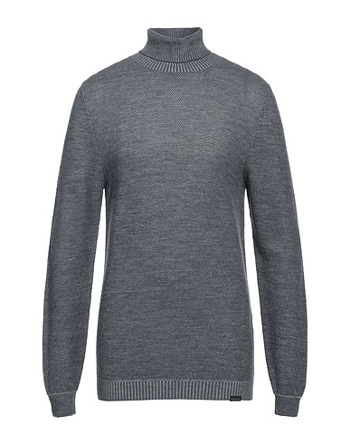 BROOKSFIELD Polo neck Grey 65% Virgin Wool, 18% Acrylic, 12% Wool, 5% Viscose