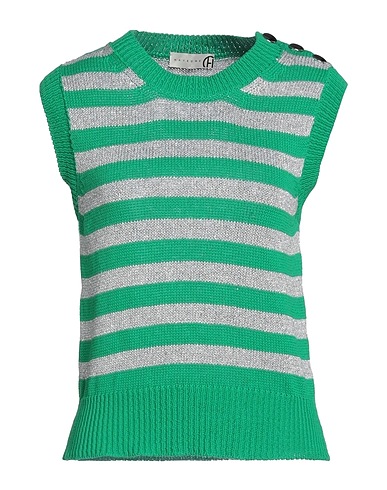 HAVEONE Sleeveless sweater Green 50% Acrylic, 50% Cotton, Viscose, Metallic fiber