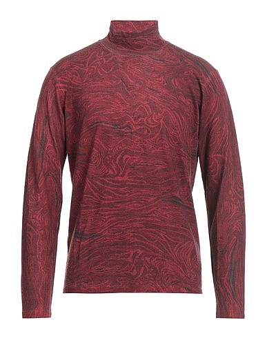 EMPORIO ARMANI Polo neck Brick red 90% Virgin Wool, 10% Cashmere