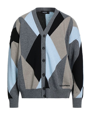 DSQUARED2 Cardigan Grey 100% Virgin Wool