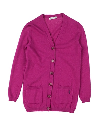 BALLANTYNE Cardigan Mauve 35% Viscose, 30% Wool, 25% Polyamide, 10% Cashmere