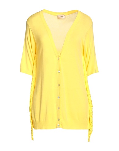 TOY G. Cardigan Yellow 72% Viscose, 28% Polyamide