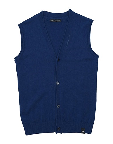 DANIELE ALESSANDRINI Cardigan Midnight blue 97% Viscose, 3% Elastane