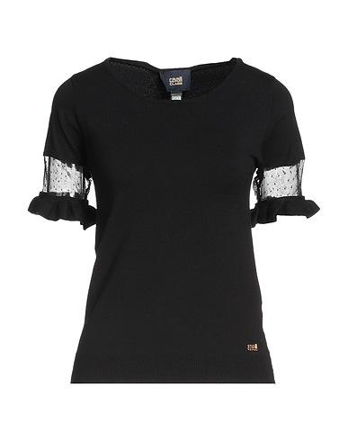 CAVALLI CLASS Jumper Black 70% Viscose, 30% Polyester, Polyamide