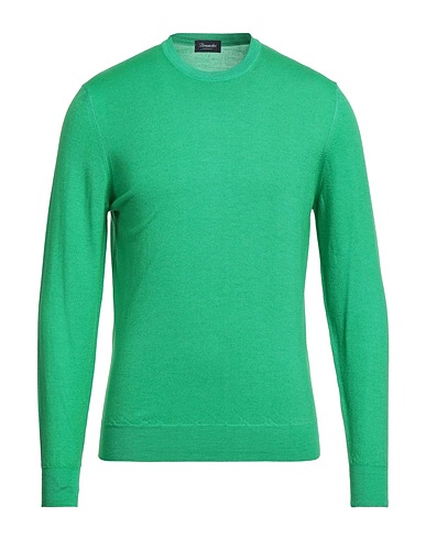 DRUMOHR Pullover Verde 100% Super 140s Lana