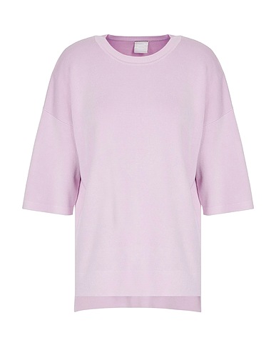 8 by YOOX Pullover KNIT OVERSIZED FIT SHORT SLEEVES CREW-NECK
 Lilla 73% Viscosa, 27% Poliammide