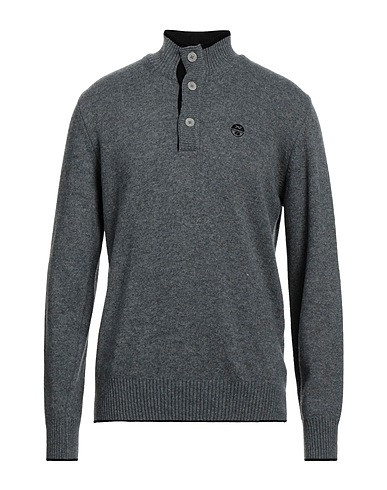 NORTH SAILS Turtleneck Grey 35% Recycled polyamide, 30% Recycled wool, 30% Recycled viscose, 5% Recycled cashmere